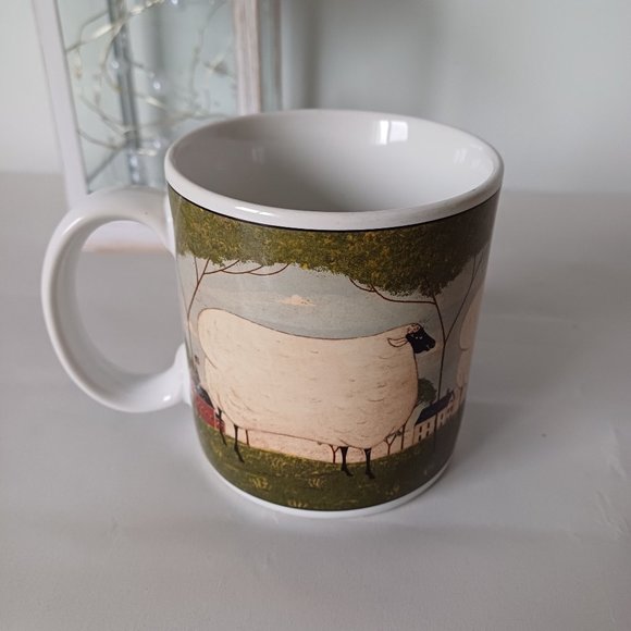 Vintage 2000 Warren Kimble Fine Porcelain Animal Collection Sheep Mug - Picture 4 of 8